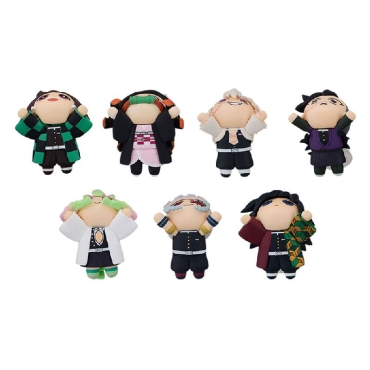 Demon Slayer: Kimetsu no Yaiba Puchi - Puchitto Lay-Down Фигурка Късметче - Nezuko, Tanjiro, Sanemi, Genya, Mitsuri, Giyu & Uzui