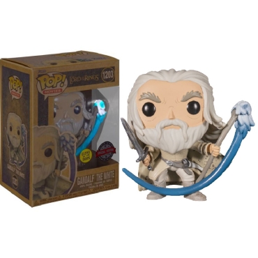Funko Pop! Movies: Lord of the Rings Колекционерска Фигурка - Gandalf The White (with Sword & Staff) (Glows in the Dark) (Special Edition)