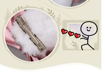 Lolita Ribbon - Комплект фиби за коса 2 броя