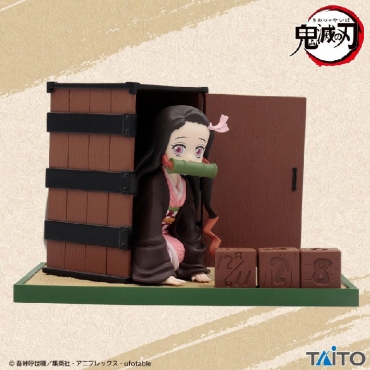 Demon Slayer: Kimetsu no Yaiba PVC Figure Calendar - Nezuko Kamado In a Box