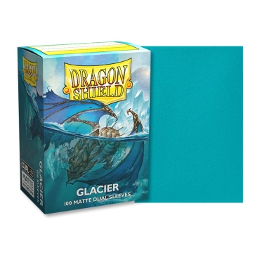 Dragon Shield Големи Протектори за карти 100 броя Dual матирани - Glacier Miniom