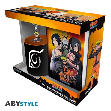 Naruto Shippuden Комплект Керамична Чаша + Тефтер + Ключодържател - Naruto