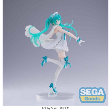 Hatsune Miku Series SPM PVC Statue - Hatsune Miku 15th Anniversary SUOU Ver. 21 cm