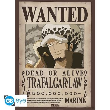 One Piece: Плакат - Wanted Trafalgar Law