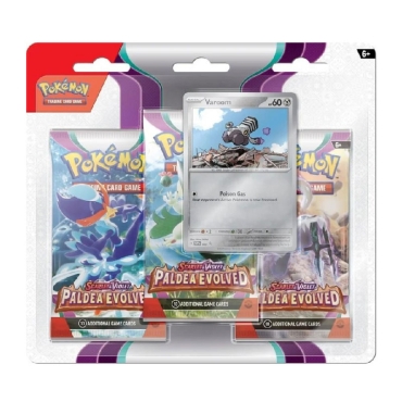 Pokemon TCG: Scarlet & Violet 2 Paldea Evolved - 3 бустера и Varoom промо карта