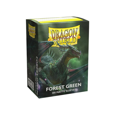Dragon Shield Големи Протектори за карти 100 броя -  Матирани Tъмно Зелени