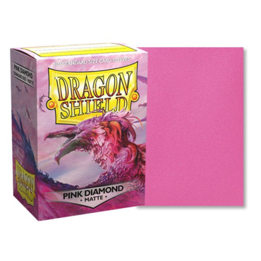 Dragon Shield  Standard Card Sleeves 100pc - Matte Pink Diamond