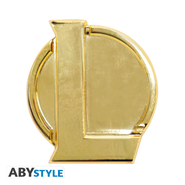 League of Legends Комплект XXL Стъклена Чаша + Тефтер + Брошка - Hextech Logo