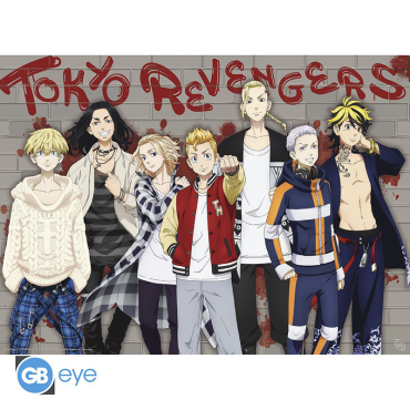 Tokyo Revengers - Poster - Casual Tokyo Manji Gang (52x38) - Damaged