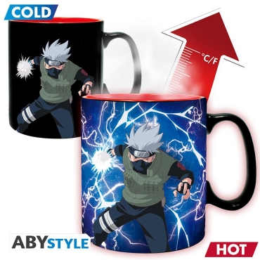 Naruto Shippuden - Mug Heat Change + Coaster - 460 ml - Akatsuki