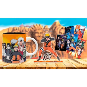 Naruto Shippuden - Pck Mug320ml + Pin + Acryl® + Postcards "Naruto"