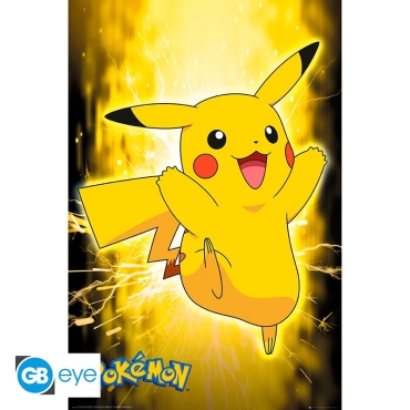 POKEMON - Poster Maxi 91.5x61 Foil - Pikachu Neon