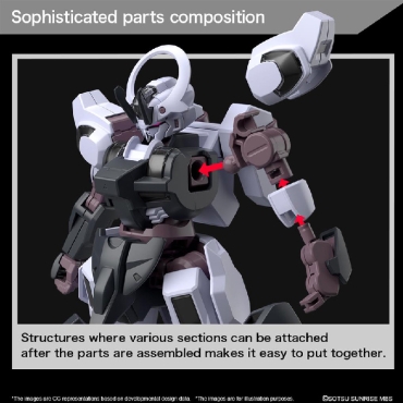 (HGTWFM) Gundam Model Kit Екшън Фигурка - 25 GUNDAM SCHWARZETTE (MOBILE SUIT GUNDAM: THE WITCH FROM MERCURY) 1/144