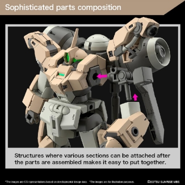 (HGTWFM) Gundam Model Kit - 23 Demi Barding (Mobile Suit Gundam: The Witch from Mercury) 1/144