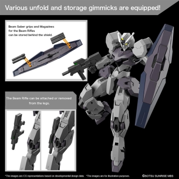 (HGTWFM) Gundam Model Kit - 24 Gundam Gundvolva (Mobile Suit Gundam: The Witch from Mercury) 1/144