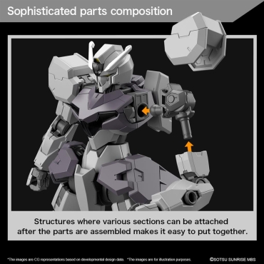 (HGTWFM) Gundam Model Kit - 24 Gundam Gundvolva (Mobile Suit Gundam: The Witch from Mercury) 1/144