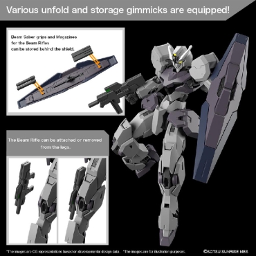 (HGTWFM) Gundam Model Kit - 24 Gundam Gundvolva (Mobile Suit Gundam: The Witch from Mercury) 1/144