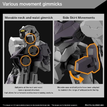 (HGTWFM) Gundam Model Kit - 24 Gundam Gundvolva (Mobile Suit Gundam: The Witch from Mercury) 1/144