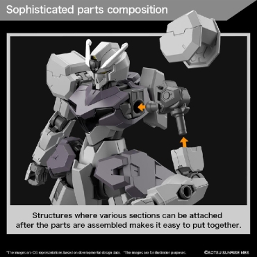(HGTWFM) Gundam Model Kit - 24 Gundam Gundvolva (Mobile Suit Gundam: The Witch from Mercury) 1/144