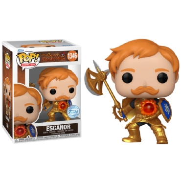 Funko Pop! Animation: The Seven Deadly Sins Vinyl Figure - Escanor (with Axe) (Metallic) (Special Edition) #1346