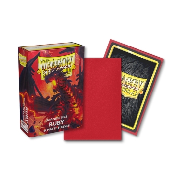 " Dragon Shield " Small Card Sleeves 60pc Matte - Ruby 'Geledar' 