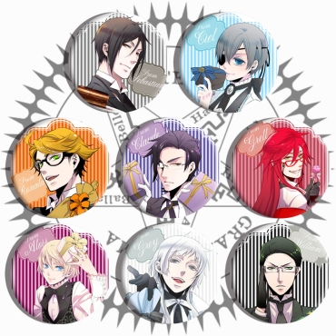 Black Butler Badge - Varieties
