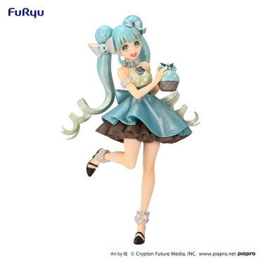 Hatsune Miku PVC Statue - Hatsune Miku Chocolate Mint Pearl Color 17 cm