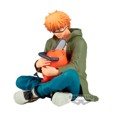 Chainsaw Man Break Time PVC Statue - Denji & Pochita 9cm