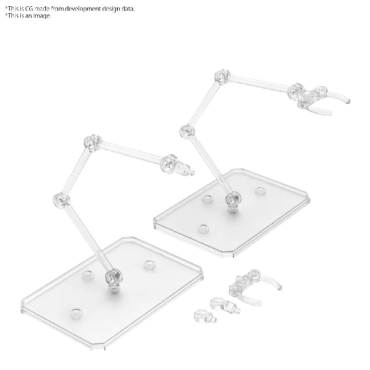 Gundam Model Kit -  Екшън Поставка 6 - Прозрачна