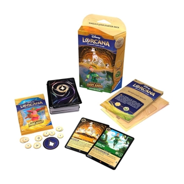 Disney Lorcana TCG Into the Inklands Стартово Тесте - Pongo & Peter Pan (Ruby / Sapphire)