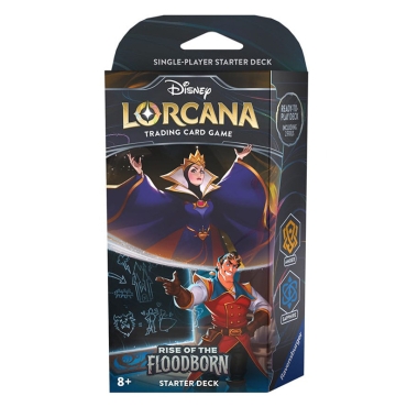 Disney Lorcana TCG Rise of the Floodborn Стартово Тесте - The Queen & Gaston (Amber/Sapphire)