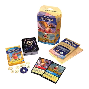 Disney Lorcana TCG Into the Inklands Стартово Тесте - Moana & Scrooge McDuck (Amber / Emerald)