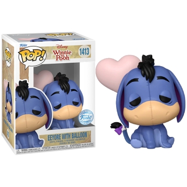 Disney: Winnie the Pooh Funko Pop Колекционерска Фигурка - Eeyore with  Balloon (Translucent) (Special Edition) #1413