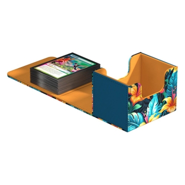Ultimate Guard Sidewinder Floral Places Кутия за Съхранение на 100+ карти - Tulum Blue