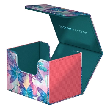 Ultimate Guard Sidewinder Floral Places Кутия за Съхранение на 100+ карти - Miami Pink
