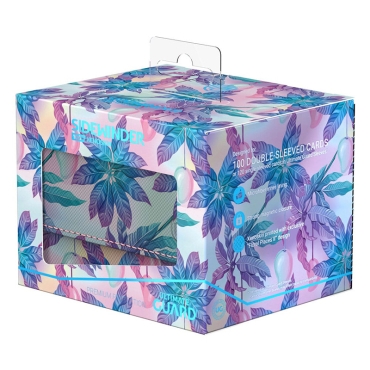 Ultimate Guard Sidewinder Floral Places Кутия за Съхранение на 100+ карти - Miami Pink