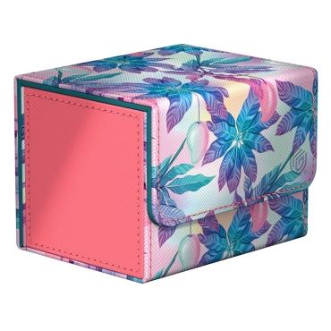 Ultimate Guard Sidewinder Floral Places Кутия за Съхранение на 100+ карти - Miami Pink