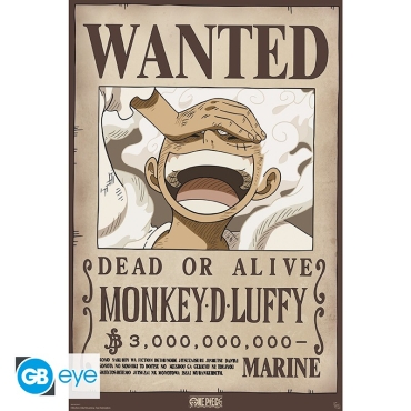 One Piece: Голям Плакат - Wanted Luffy Wano