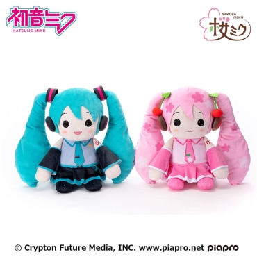 Hatsune Miku Pillowgurumi Плюшена Играчка - Sakura Miku