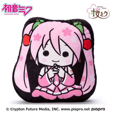 Hatsune Miku 2D Плюшена Играчка - Sakura Miku 34cm