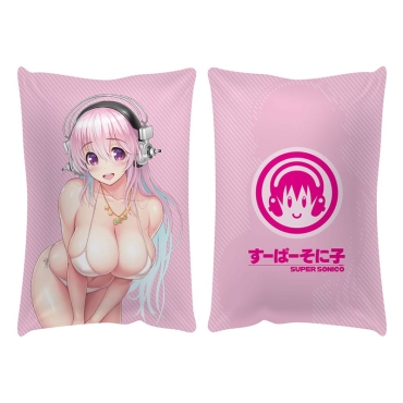 Super Sonico Двулицева Възглавница - Sonico Swimsuit Version 50 x 35 cm