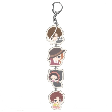 Bungo Stray Dog Акрилен Ключодържател - Chibi Baby Dazai; Chuya; Ryunosuke & Oda