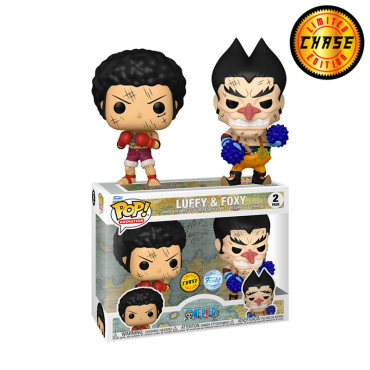 One Piece Funko POP! 2-Pack Animation: Колекционерска Фигурка - D. Luffy & Foxy CHASE Limited (Special Edition)
