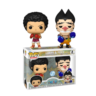 One Piece Funko POP! 2-Pack Animation: Колекционерска Фигурка - D. Luffy & Foxy (Special Edition)