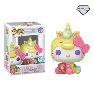 Hello Kitty and Friends Funko POP Vinyl Колекционерска Фигурка - Unicorn Hello Kitty (Diamond Glitter) (Special Edition) #58