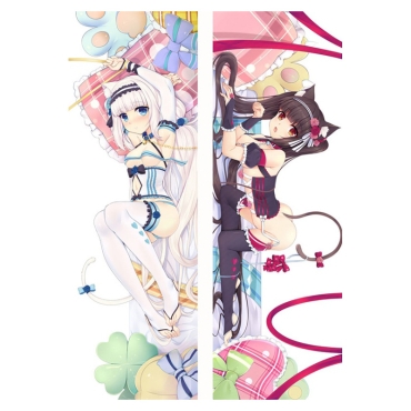 Nekopara: Двулицева Възглавница Dakimakura - Vanilla & Chocola