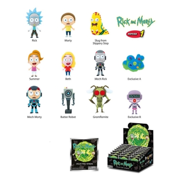 Rick and Morty 3D Ключодържател Късмет - Rick and Morty Series 1