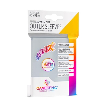 Gamegenic Малки Външни Протектори за карти 60 броя - Outer Матирани Прозрачни