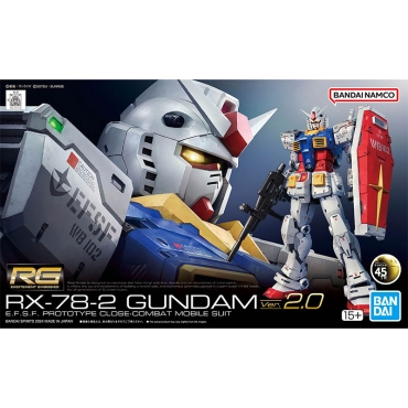 (RG) Gundam Model Kit Модел за Сглобяване - RX-78-2 Gundam Ver.2.0 1/144
