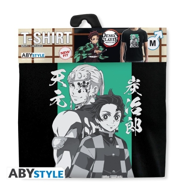 DEMON SLAYER - Tshirt "Tanjiro&Tengen men™ black